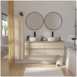 Meuble sous vasque suspendu SORRENTO 4 tiroirs 120cm