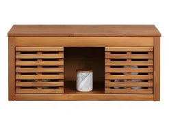 Meuble sous vasque suspendu en bois d'acacia - 90 cm - PENEBEL