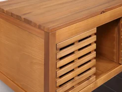 Meuble sous vasque suspendu en bois d'acacia - 90 cm - PENEBEL