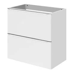Meuble sous vasque suspendu faible profondeur blanc brillant l.60 x H.60 x P.36 cm, GoodHome Imandra