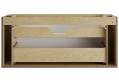 Meuble sous vasque suspendu OVALIA - 2 tiroirs chêne 120 cm