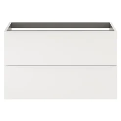 Meuble sous vasque suspendu blanc mat l.100 x H.60 x P.45 cm, GoodHome Imandra