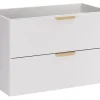 Meuble sous vasque suspendu ASTER blanc 80 cm
