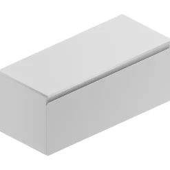 Meuble sous vasque suspendu blanc l.120 cm pour double vasque, Pura