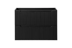 Meuble sous vasque suspendu 2 tiroirs NOVA NOIR 80 CM
