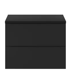Meuble sous vasque suspendu noir mat l.80 x H.60 x P.45 cm, GoodHome Imandra