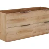 Meuble sous vasque suspendu - Naturel clair - 120 cm - NISAYA