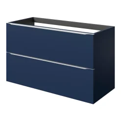 Meuble sous vasque suspendu bleu nuit mat l.100 x H.60 x P.45 cm, GoodHome Imandra
