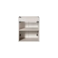 Meuble sous vasque VANO 50 cm 2 portes Coloris marron congo L50 x P39 x H57 cm Meuble suspendu