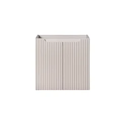 Meuble sous vasque VANO 60 cm 2 portes Marron congo mat L60 x P39 x H57 cm Meuble suspendu