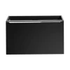 Meuble sous vasque VANTA 80 cm noir Meuble suspendu avec 2 tiroirs
