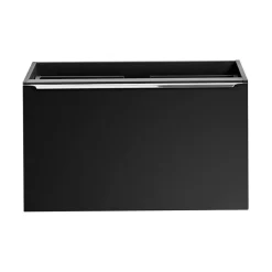 Meuble sous vasque VANTA 80 cm noir Meuble suspendu avec 2 tiroirs