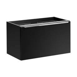 Meuble sous vasque VANTA 80 cm noir Meuble suspendu avec 2 tiroirs