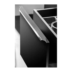 Meuble sous vasque VANTA 80 cm noir Meuble suspendu avec 2 tiroirs