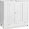 Meuble sous-lavabo 2 compartiments capacité de charge 35 kg