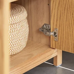 Meuble Sous-Lavabo, Meuble Sous-Vasque à 2 étages réglable et 2 Portes, BZR98-N, SoBuy