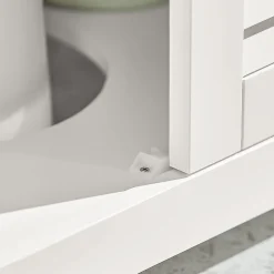 Meuble sous-Lavabo Meuble de Salle de Bain - 2 Portes, FRG237-II-W, SoBuy