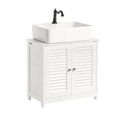 Meuble Sous-Lavabo Meuble de Salle de Bain Vasque - 2 portes, FRG237-W, SoBuy