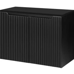 Meuble sous-lavabo NEWPORT avec 2 portes 80 x 60 x 40 cm noir en.casa