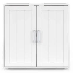 Meuble sous-lavabo salle de bain WALDO bois blanc