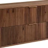 Meuble sous-vasque à suspendre GLAMOUR coloris noyer foncé 120 cm