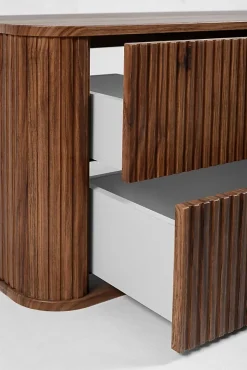 Meuble sous-vasque à suspendre GLAMOUR coloris noyer foncé 120 cm