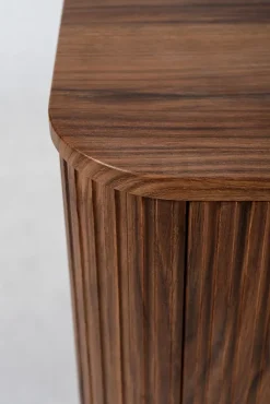 Meuble sous-vasque à suspendre GLAMOUR coloris noyer foncé 80 cm