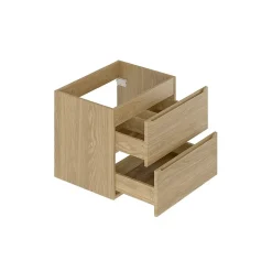 Meuble sous-vasque 140cm 2 niches plan de toilette Viggo Bois
