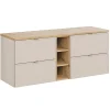Meuble sous-vasque 140cm 3 niches Alba Cachemire