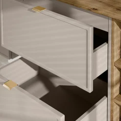 Meuble sous-vasque 140cm 3 niches Alba Cachemire