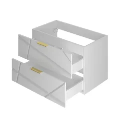 Meuble sous-vasque 80cm Aurora Blanc