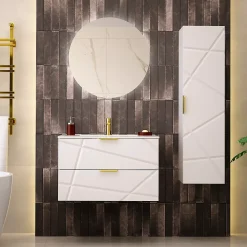 Meuble sous-vasque 80cm Aurora Blanc