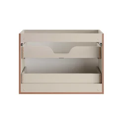 Meuble sous-vasque 120cm panier à linge Alba Cachemire