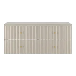 Meuble sous-vasque 120cm plan de toilette Izae Cachemire