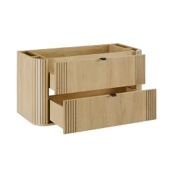 Meuble sous-vasque 100cm plan de toilette Mila Bois