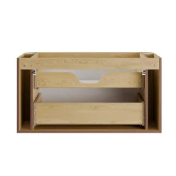 Meuble sous-vasque 100cm plan de toilette Mila Bois
