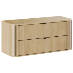Meuble sous-vasque 120cm plan de toilette Mila Bois