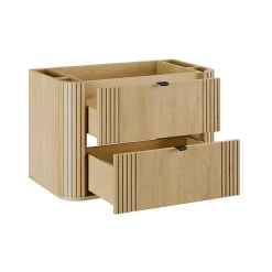 Meuble sous-vasque 80cm plan de toilette Mila Bois