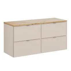Meuble sous-vasque 120cm plan de toilette Alba Cachemire