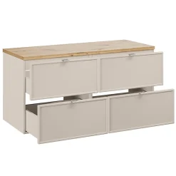 Meuble sous-vasque 120cm plan de toilette Alba Cachemire