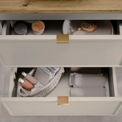 Meuble sous-vasque 120cm plan de toilette Alba Cachemire