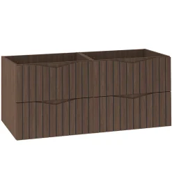Meuble sous-vasque 120cm Siena bois et noir