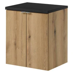 Meuble sous-vasque NEWPORT 50 x 60 x 40 cm effet chêne noir en.casa
