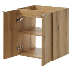 Meuble sous-vasque NEWPORT 50 x 60 x 40 cm effet chêne noir en.casa