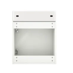 Meuble Sous-Vasque Suspendu avec Vasque - Meuble Salle de Bain Compact, MDF, 46x26x56 cm - Blanc