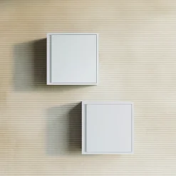 Meuble Suspendu De Salle De Bain 39Cm Avec Porte Réversible Blanc Mat - Monaco