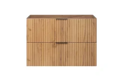 Meuble suspendu sous lavabo FLOW chêne 80 cm