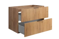 Meuble suspendu sous lavabo FLOW chêne 80 cm
