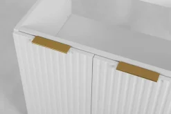 Meuble suspendu sous lavabo avec 2 portes FLOW BLANC 80 cm