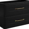 Meuble suspendu sous lavabo CLASSIC noir 80 cm